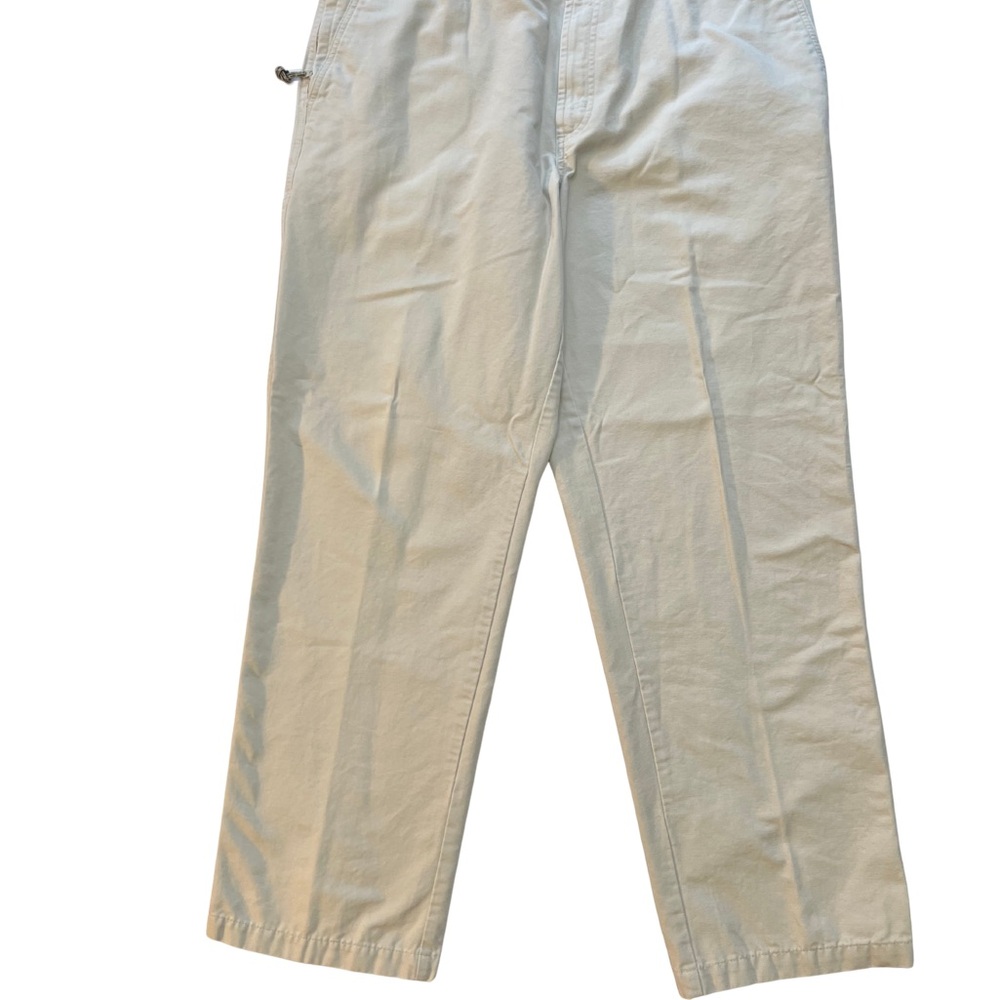 Columbia Ivory Beige Straight Leg Utility And Zipper Pocket Men’s Pants 38x34
